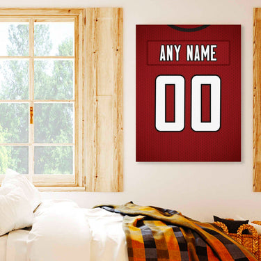 Atlanta Jersey Custom Canvas Print Wall Art for Boy Girl Men Women Football Personalized Canvas Art